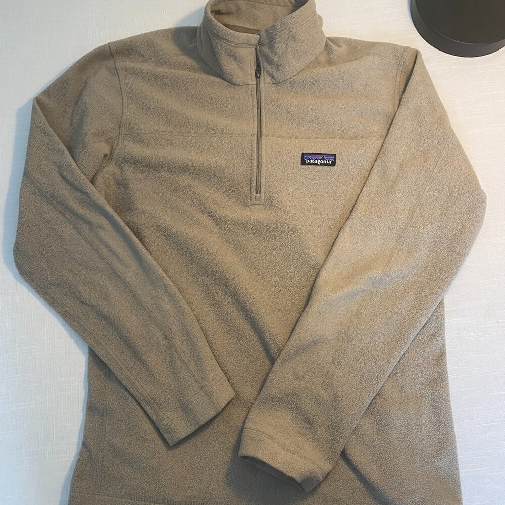 🏔️ Patagonia Men’s Better Sweater 1/4-Zip Fleece – Tan – Size Small